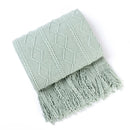Axyaa Ins Diamond Throw Blanket with Tassels for Sofa Decor and Bedspread