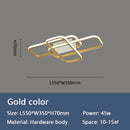 Axyaa Modern LED Ceiling Light for Living Room, Bedroom & Study, Black/Gold Color, AC85-265V
