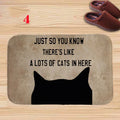 Axyaa Charming Cats Memory Foam Bath Mat - Anti-slip Coral Personalized Doormat