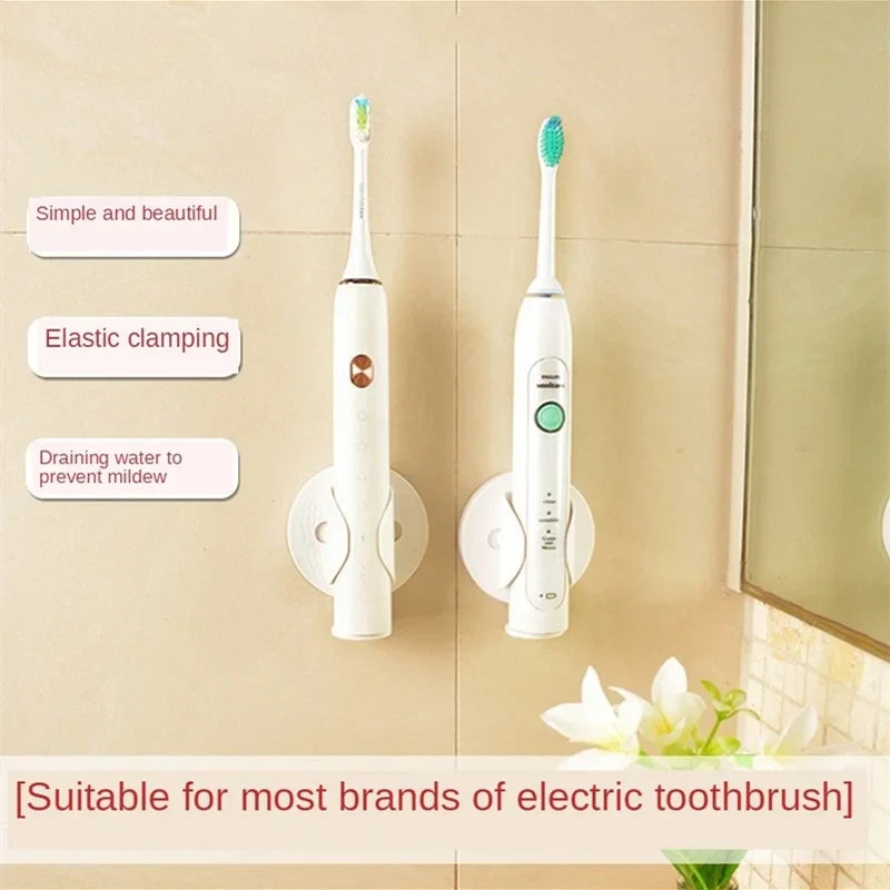 Axya Electric Toothbrush Holder: Stylish Wall Mount Organizer with Drainage
