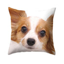 Axyaa Dog Print Polyester Cushion Cover for Sofa Living Room 45X45CM