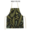 Tropical Jungle Print Kitchen Apron, Axyaa Plant Leaves Chef Bib for Kids Men Women