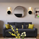 Axyaa Golden Ring Wall Sconce: Modern Nordic Bedside & Living Room Lighting