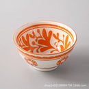 Axyaa Wind Ceramic Salad Bowl Set - Stylish Threaded Rice Bowls for Home