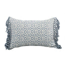 Axyaa Blue Tassel Cushion Cover - Boho Retro Style Home Decor