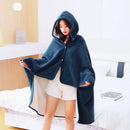 Axyaa Winter Hooded Blanket: Thick Antistatic Fleece Throw Blanket for Home