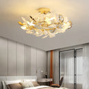 Axyaa Ginkgo Leaf Chandelier: Luxury Post-modern Hall Light for Home, Restaurant, and Bar