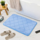 Memory Foam Bath Mat by Axyaa | Super Absorbent Bathroom Rug | Soft & Quick Dry