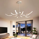 Axyaa Modern LED Matte Black/White Ceiling Light for Living Room Bedroom