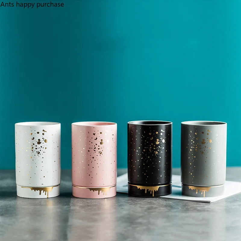 Axya Ceramic Chopstick Holder Organizer Box Storage Bottles