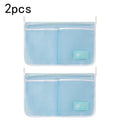 Axyaa Mesh Refrigerator Storage Bag: Double Compartment Hanging Kitchen Organizer