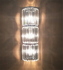 Axyaa Crystal Wall Sconce LED Light: Elegant Bedroom Lighting