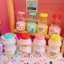 Axyaa 480ml Cute Fruit Water Bottle | BPA Free | Heat Resistant | Portable Plastic Cup