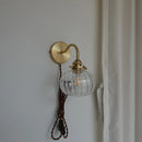 Axyaa Modern Copper Wall Sconce LED Glass Ball Light Fixture