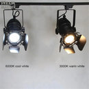 Axyaa Vintage Industrial LED Track Lighting - Adjustable Dimmable Rail Lamp