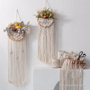 Axyaa Round Flower Pot Macrame Wall Hanging for Bohemian Room Decor