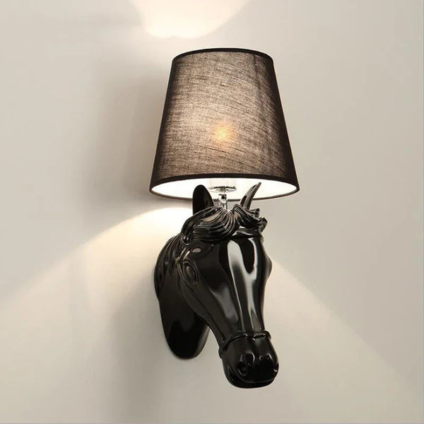 Axyaa Horse Wall Lamp Stair Light for Living Room Bedroom Hotel Corridor