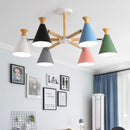 Axyaa Nordic Wood Pendant Lamp for Indoor Home Decor