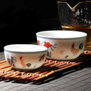 Axya Chinese Style Handmade Antique Bone Chicken Cup Tea Wine Water Cup