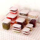 Axyaa Kitchen Storage Container Set - 17 Pcs Transparent Food Organizer Jars