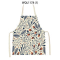 Tropical Jungle Print Kitchen Apron, Axyaa Plant Leaves Chef Bib for Kids Men Women