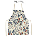 Tropical Jungle Print Kitchen Apron, Axyaa Plant Leaves Chef Bib for Kids Men Women