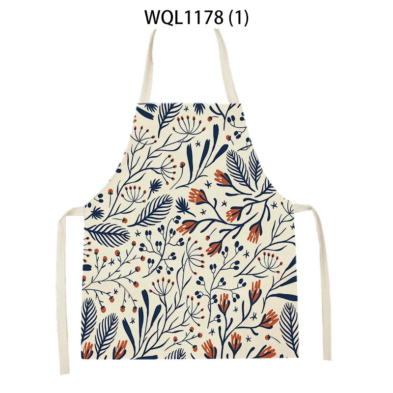 Tropical Jungle Print Kitchen Apron, Axyaa Plant Leaves Chef Bib for Kids Men Women