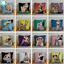 Axyaa European Sexy Women Polyester Cushion Cover 45x45cm - Chic Home Decor