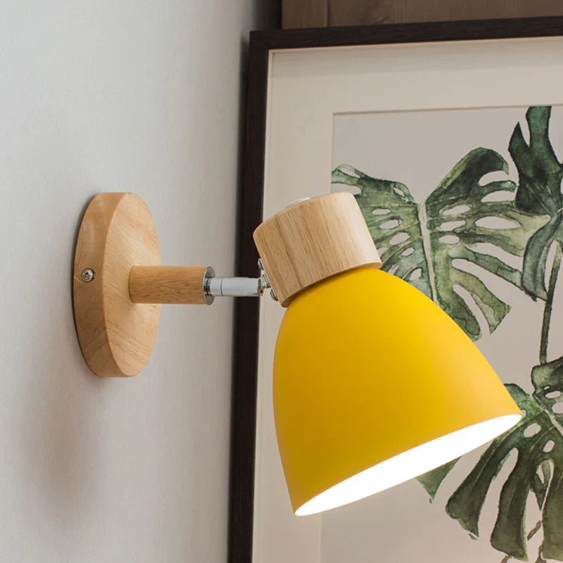 Nordic Macaroon Wall Sconce by Axyaa - Bedroom Reading Lamp - 6 Color Options