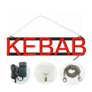 Axyaa LED Kebab Store Lights Sign - Bright Wall Decoration for Coffee Dinner Bar