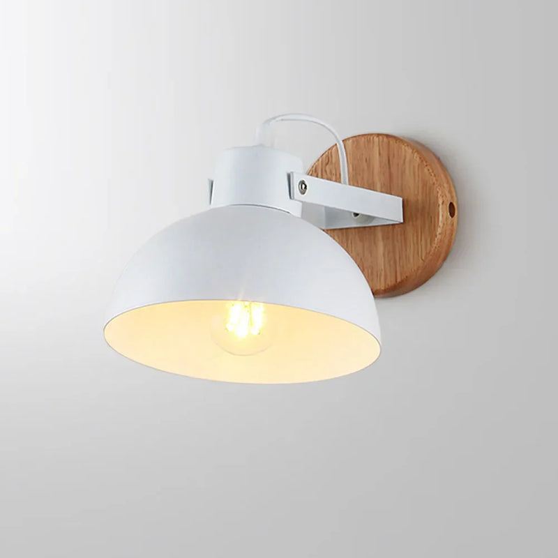 Axya Nordic Wood Wall Sconce LED Light for Indoor Spaces