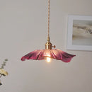 Axyaa Nordic Purple Glass LED Pendant Light - Modern Hanging Lamp for Home and Hospitality