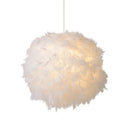 Axyaa Feather Chandelier - Dreamy Romantic Ceiling Lamp for Bedroom Girls Kids