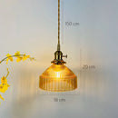 Axyaa Glass Pendant Light: Modern Amber Gray Brass LED Hanging Lamp for Bedroom, Kitchen