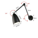 Axyaa Swing Arm LED Wall Lamp Adjustable Modern Nordic Home Lighting