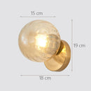 Axyaa Nordic Moon Iron Glass Wall Lights E27 Applique Murale Wood Stairs LED