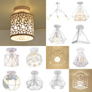 Axya Modern Nordic White LED Ceiling Light Industrial Vintage Loft Lamp