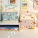 Axyaa Cute Piggy Bank: Big Size Money Box with 3D Sticker - Ideal Savings Gift for Kids & Adults