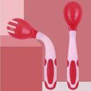 Axya Baby Spoon Fork Set Child Eating Training Portable Tableware