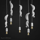 Axyaa Nordic Squirrel Resin LED Pendant Light - Modern Industrial Decor