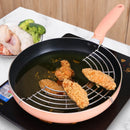 Axyaa Stainless Steel Fryer Steamer Stand with Oil Drain Rack and Food Steam Basket