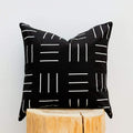 Axyaa Black Nordic Decor Cushion Cover 18x18 for Boho Living Room Décor