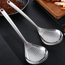 Axyaa Stainless Steel Skimmer Spoon Strainer Colander for Kitchen, 35.5x10.7cm
