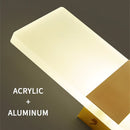 Axyaa Mini LED Acrylic Wall Lamp: Simple Bedroom Sconce, Living Room Bedside Light