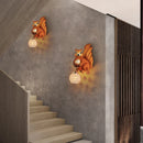 Axyaa Nordic Resin Wall Lamps - Squirrel Owl Light Fixtures for Kids' Room & Study