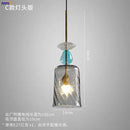 Axyaa Nordic LED Glass Pendant Lights for Bedroom Living Room Bar Cafe
