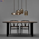 Axyaa Nordic Glass LED Pendant Lights - Modern Hanging Light for Dinning Living Room