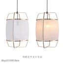 Axyaa Bamboo Linen Fabric Pendant Light for Clothing Store & Restaurant