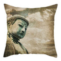 Buddha Pattern Throw Pillow Cover by Axyaa for Home, Car, Sofa Décor