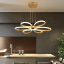 Axyaa LED Ceiling Lights: Remote Control Chandelier for Home Decor